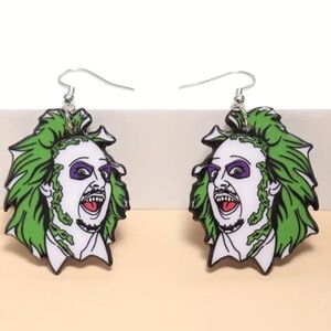 NWT!  Beetlejuice Pierced Dangle Earrings!